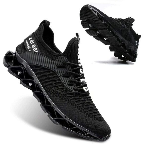 👑Men's Sneakers Black Breathable Running Blade Casual Athletic Walking Shoes